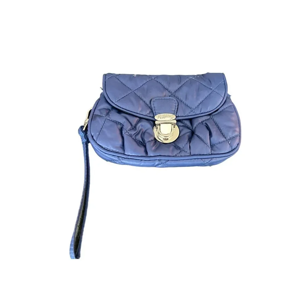 Vera Bradley small puffy wristlet‎ in retired Lapis pattern